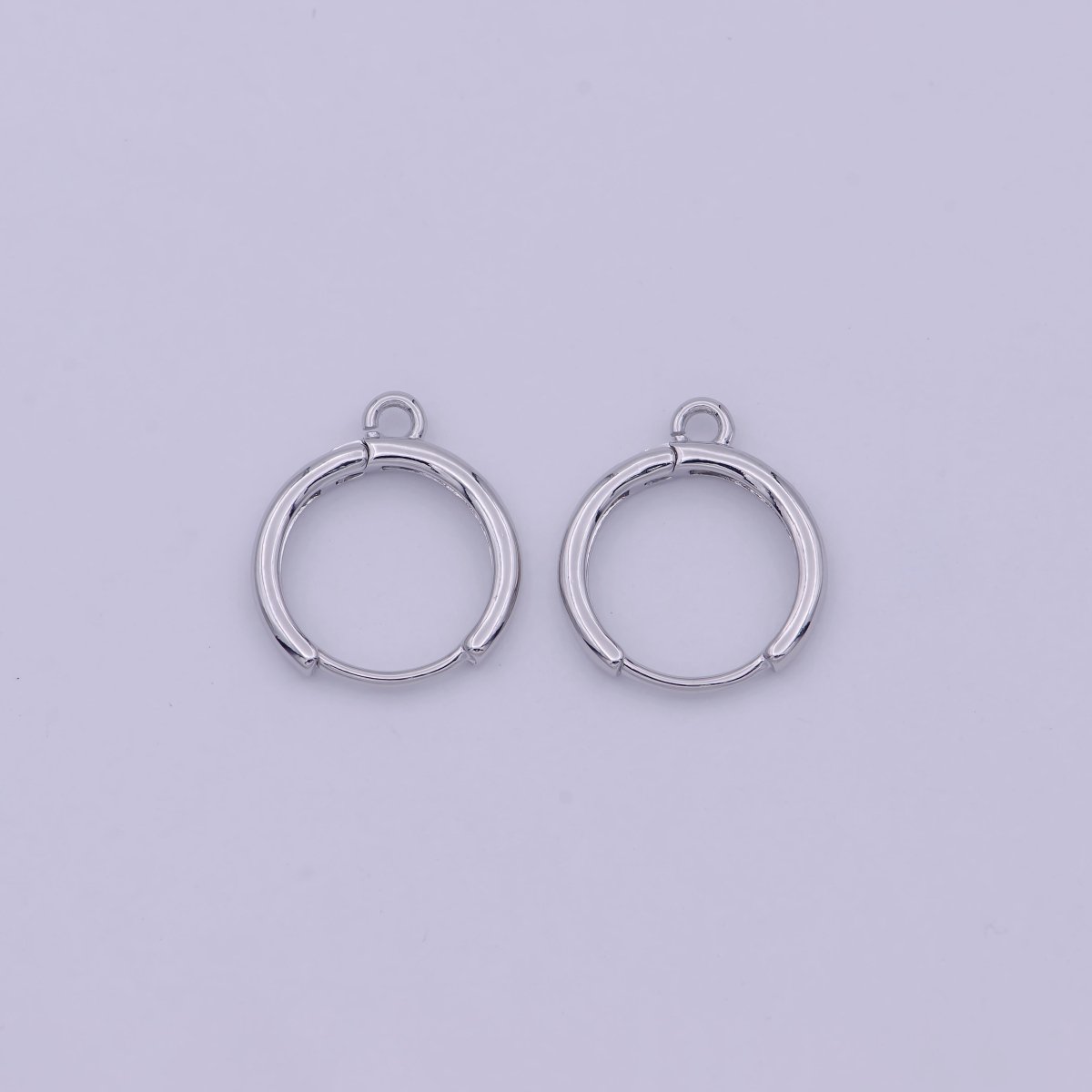Silver Earring Findings, plain Leverback Findings 13.9x15.9mm L-642