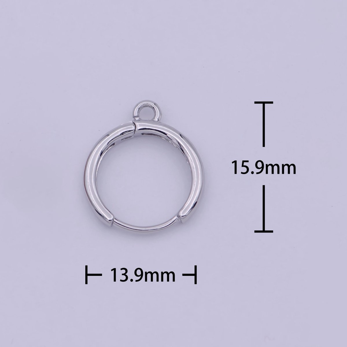 Silver Earring Findings, plain Leverback Findings 13.9x15.9mm L-642