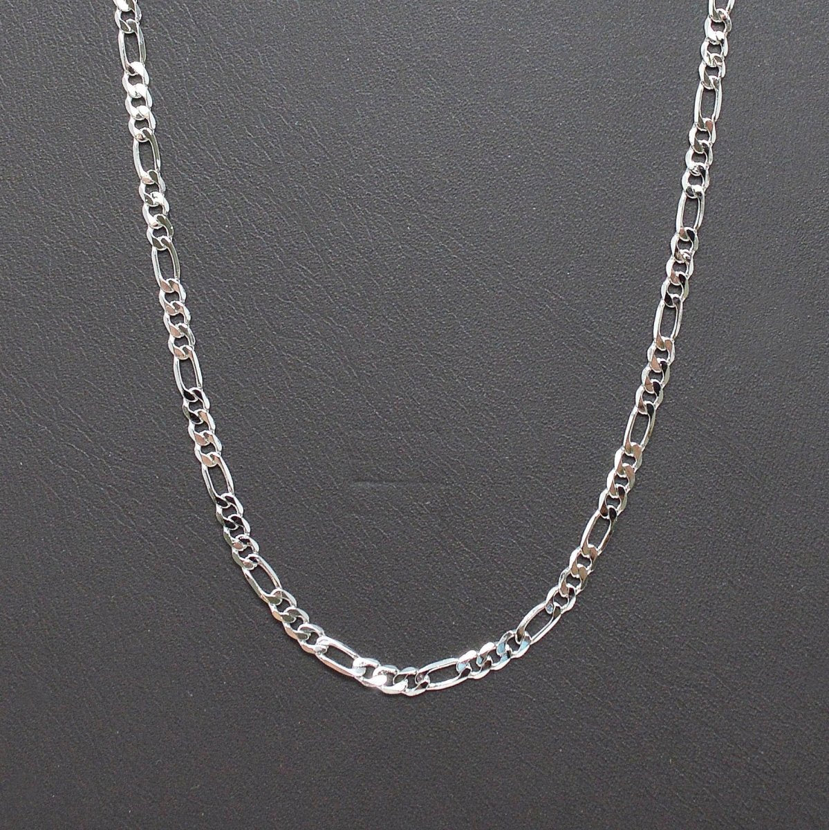 Silver Figaro Chain 20 inch Figaro Necklace with lobster clasp 2.5mm Figaro for men woman | CN-1015  Clearance Pricing