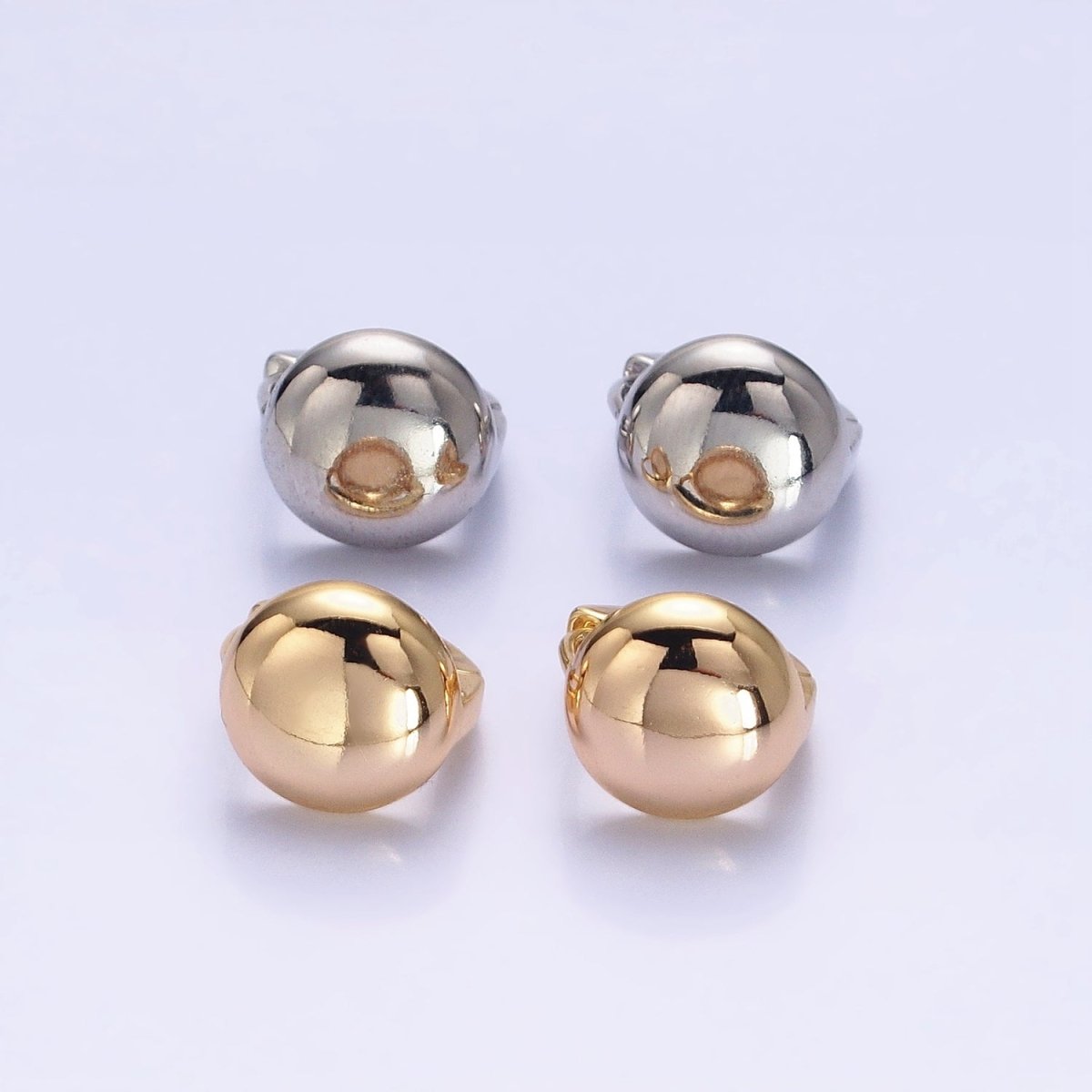 Silver, Gold 12mm Round Geometric Circular Cartilage Huggie Earrings | AB892 AB909