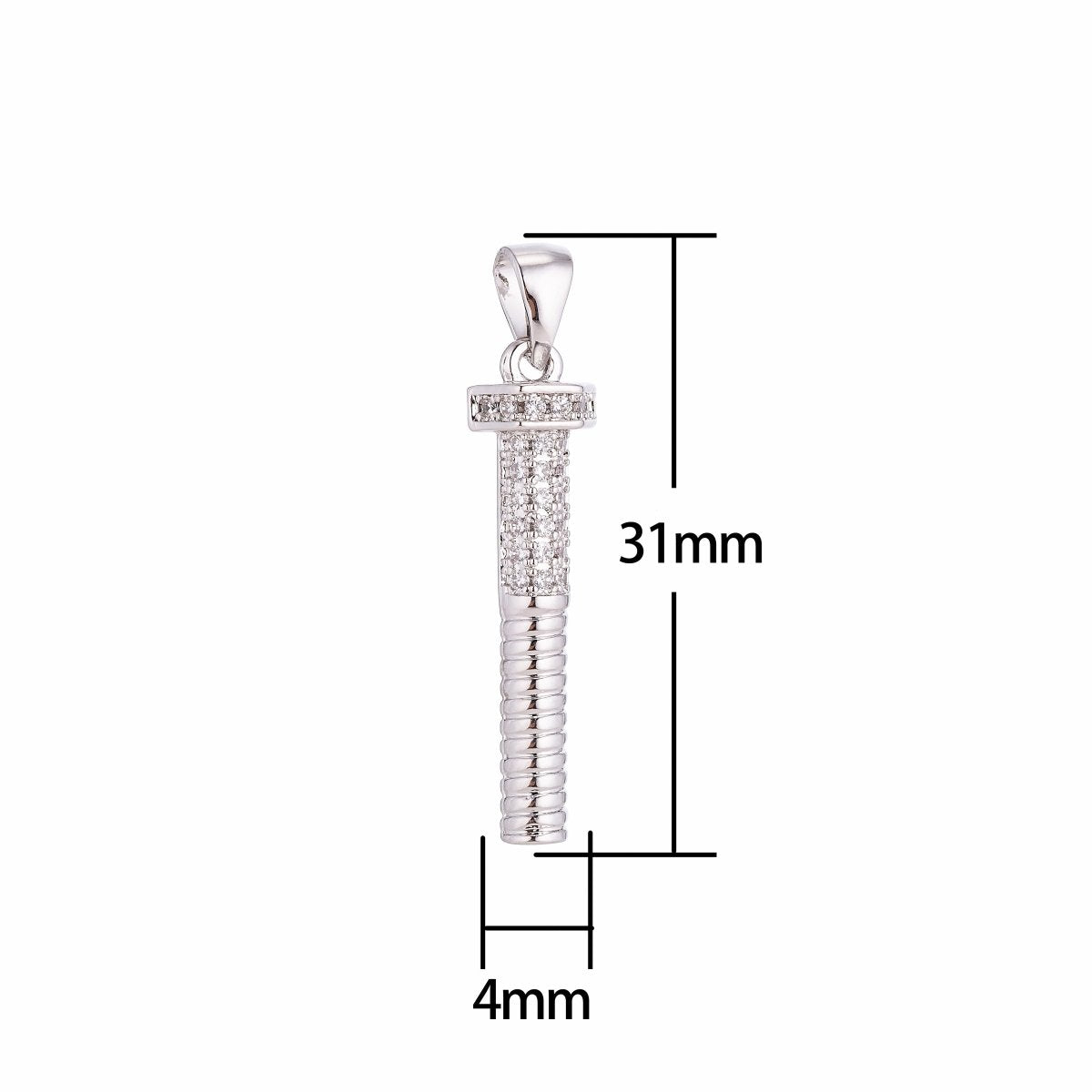 Silver Gold Filled Screw Pendants For DIY Jewelry Making H-161