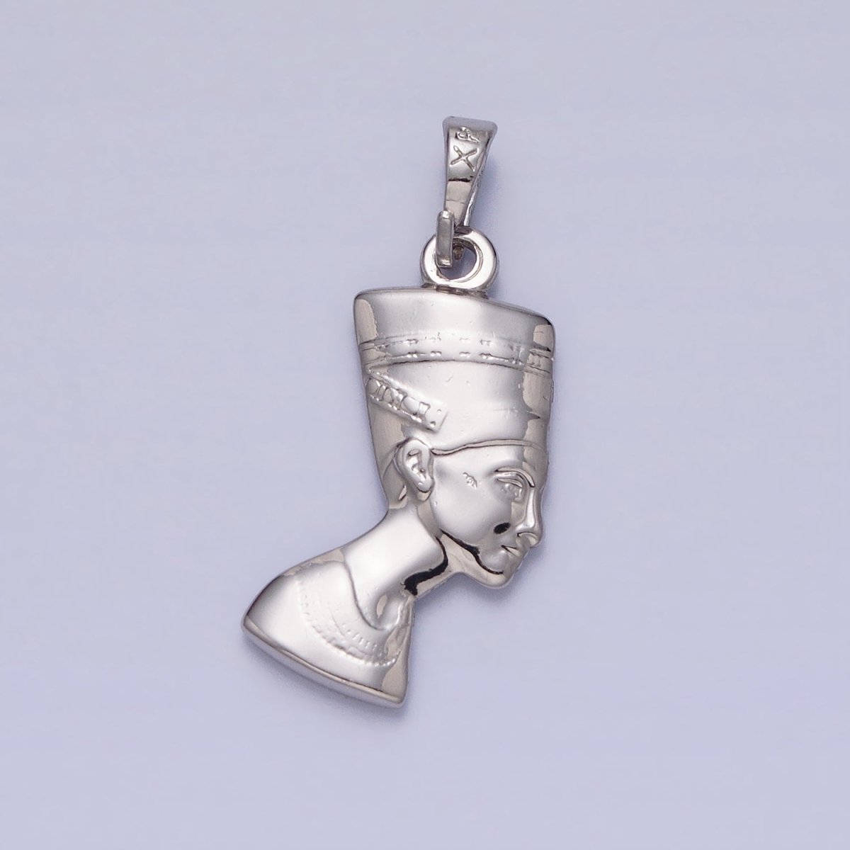 Silver Queen Nefertiti Charm Egyptian Jewelry Inspired Pendant AA242