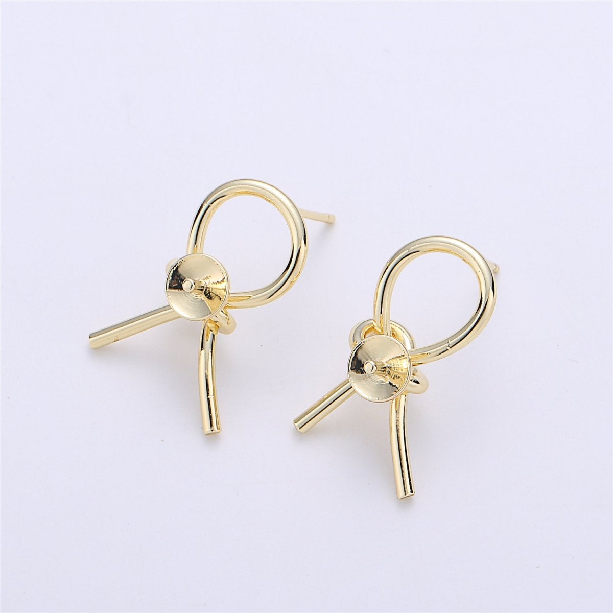 simple gold Circle geometric open circle earrings, gold circle earrings for jewelry making supply K-250