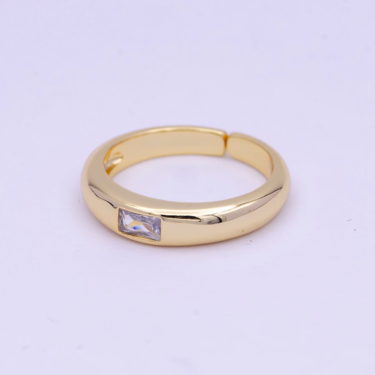 Simple Gold Filled Ring Minimalist Wedding Ring U-265