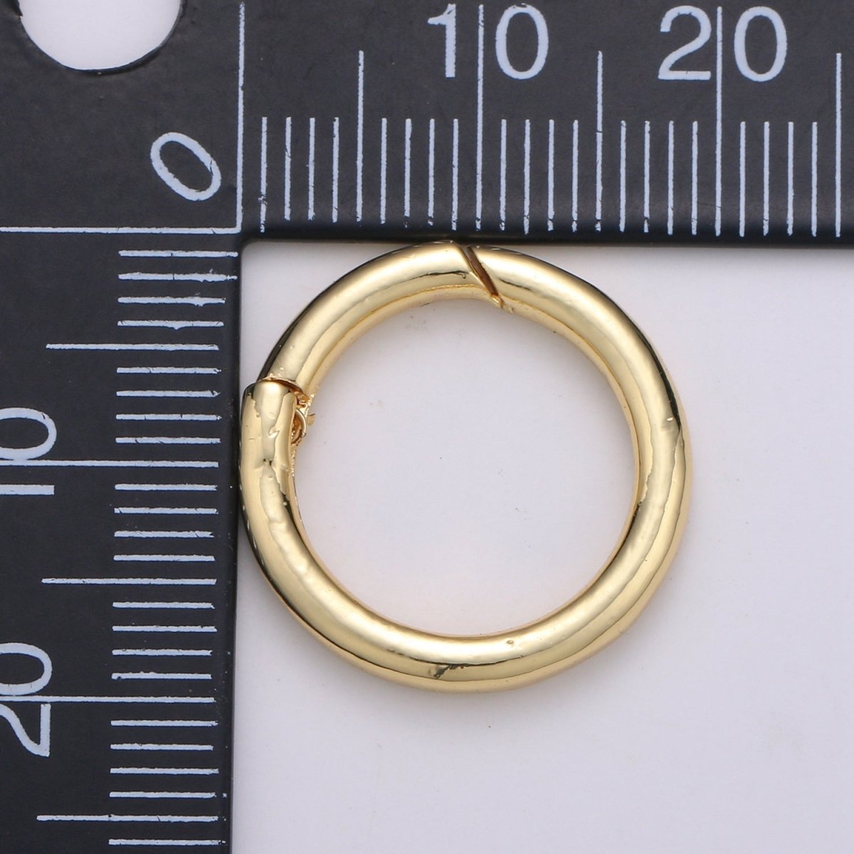 Simple Minimalist Round Push Gate Ring For Connector Charm Holder Connector Wrislet Holder  L-059