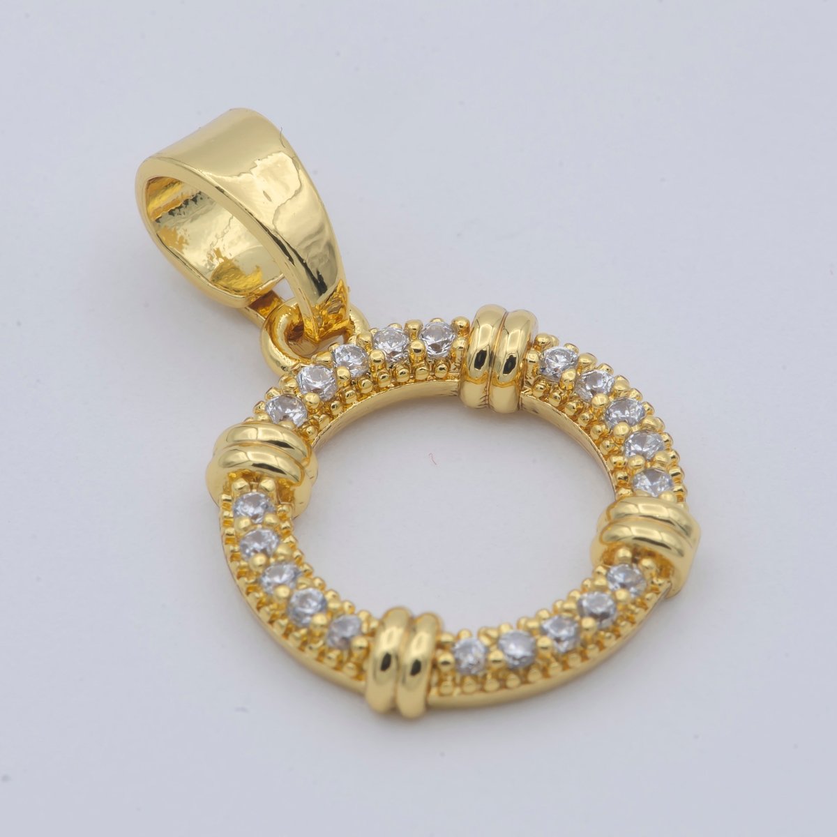 Simple Wreath Gold Filled Pendants J-899