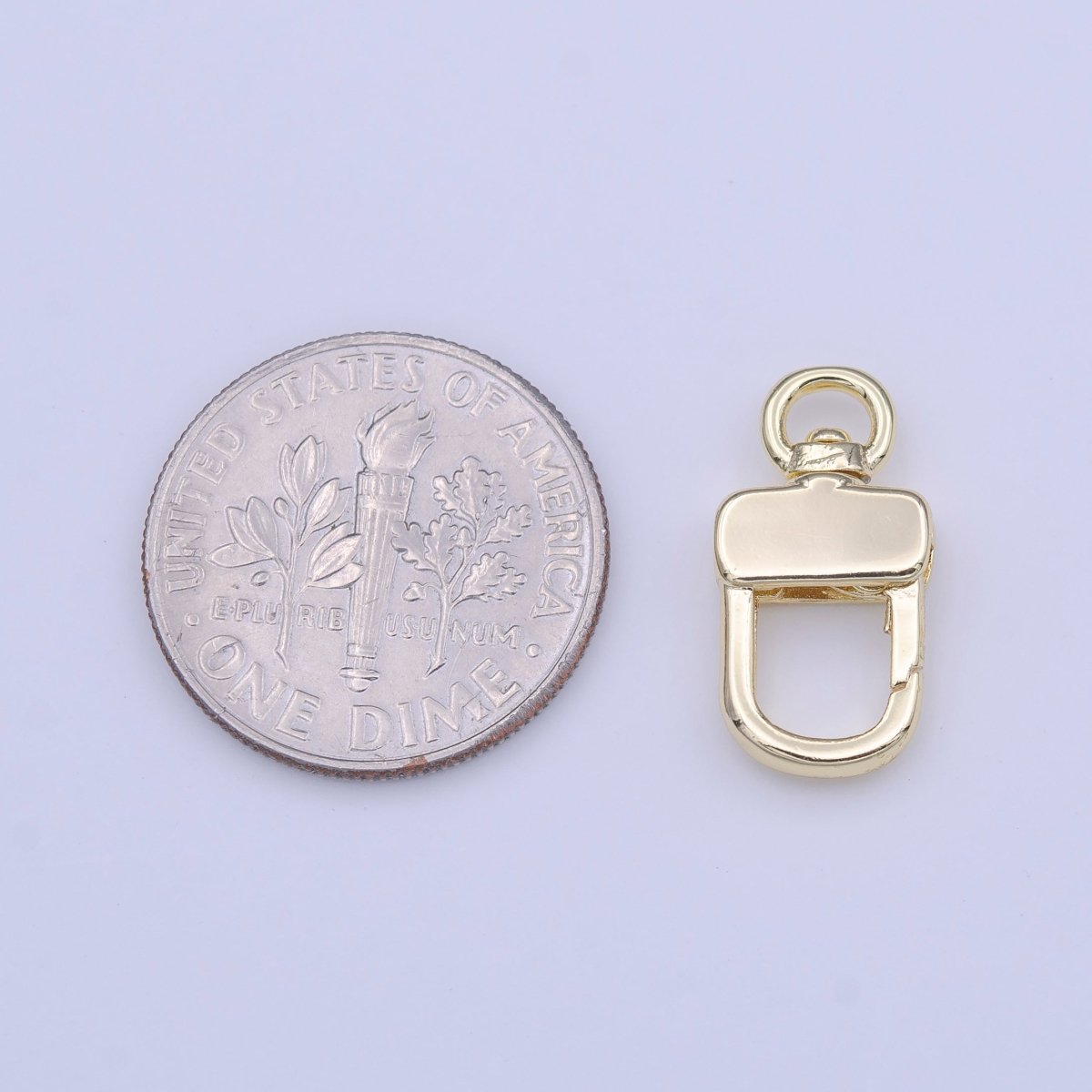Small Gold Swivel Parrot Snap Push Gate Clasps Closure For Jewelry Making | K-248