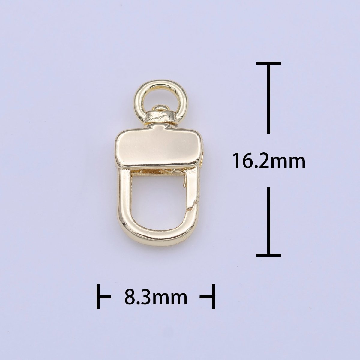 Small Gold Swivel Parrot Snap Push Gate Clasps Closure For Jewelry Making | K-248