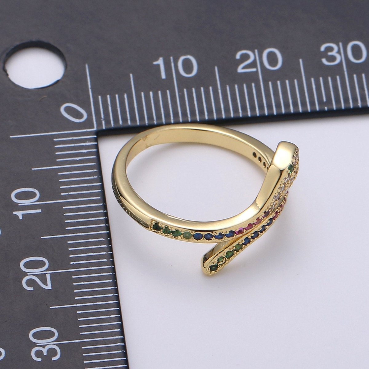 Snake ring, Gold snake ring, Serpent ring, spiral snake ring, wrap ring, snake ring gold, Micro Pave Cz Ring jewelry, R-030