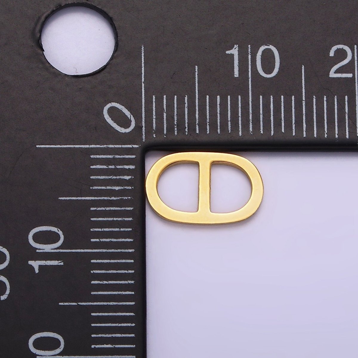 Stainless Steel 10mm Anchor Link Oblong Bar Open Jewelry Making Findings Supply | Z-507