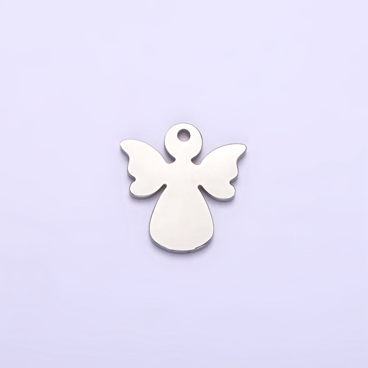 Stainless Steel 10mm Holy Angel Wings Minimalist Mini Charm in Gold & Silver | P1247