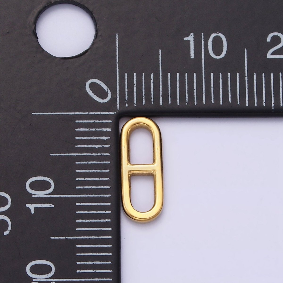 OS Stainless Steel 12.5mm Oblong Anchor Bar Link Jewelry Making Supply | Z-471