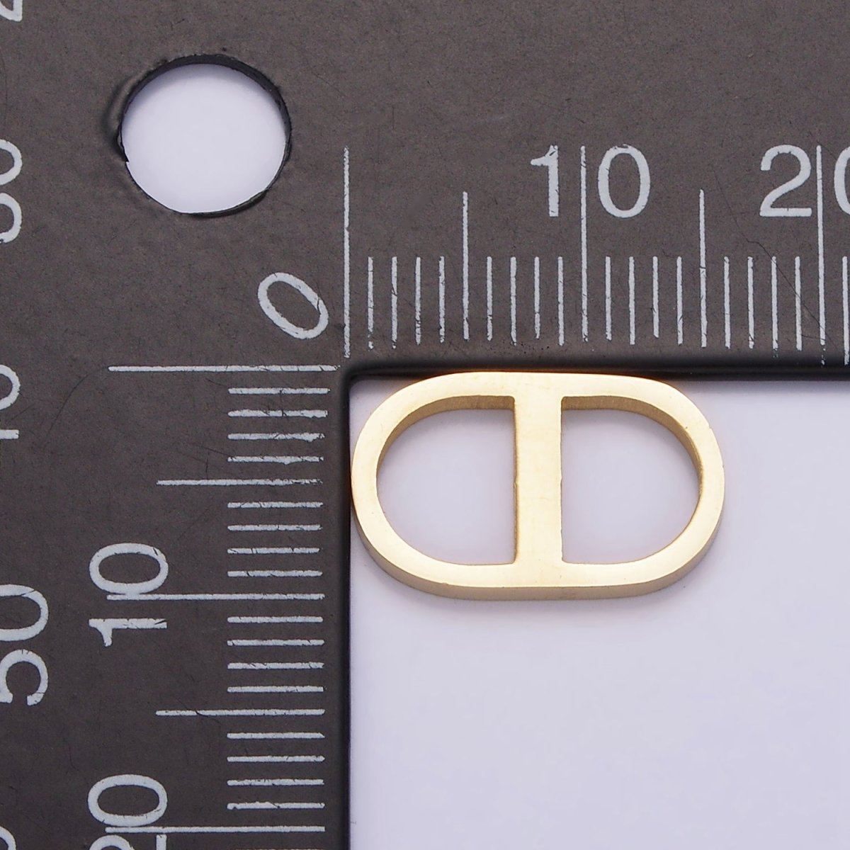 Stainless Steel 15.5mm Open Anchor Link Bar Oblong Jewelry Making Findings Supply | Z-508