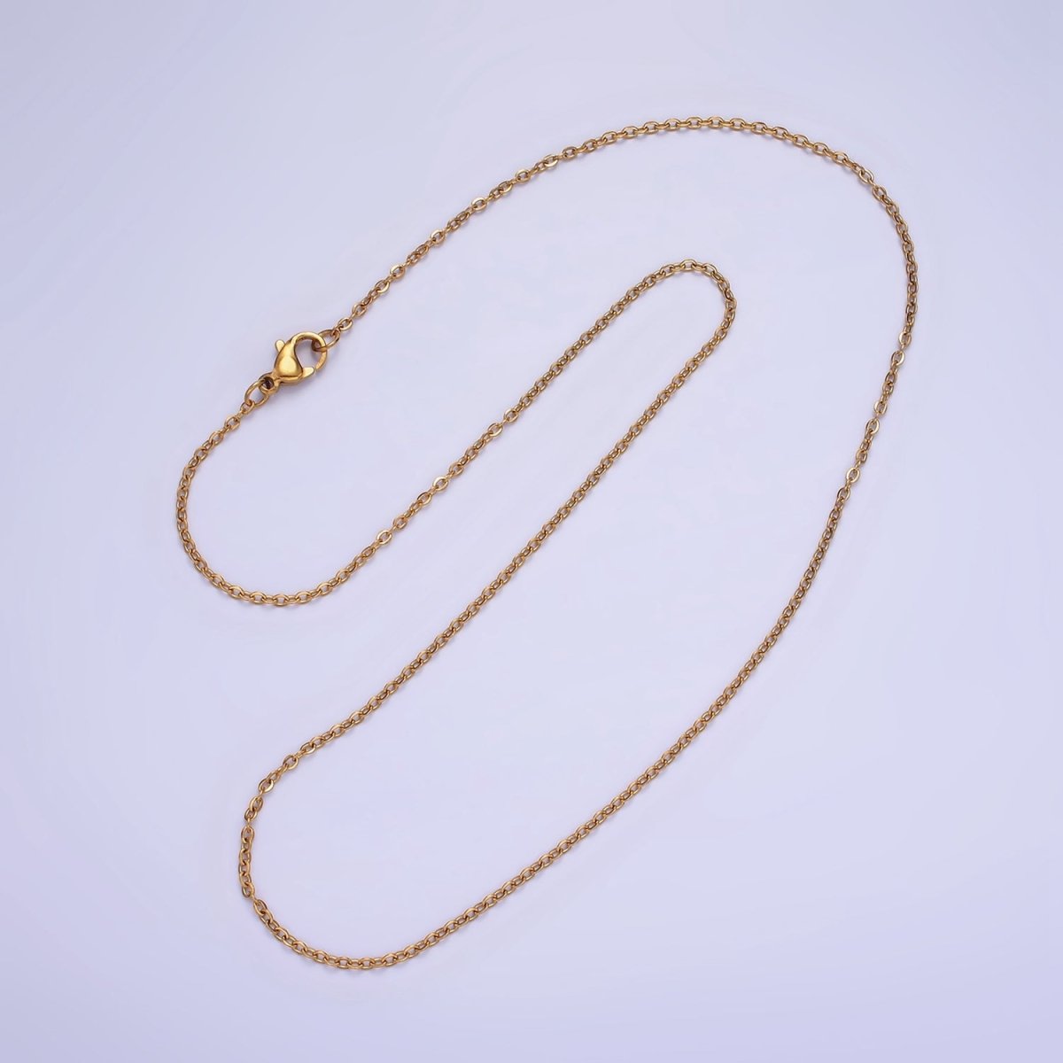 Stainless Steel 1.5mm Cable Chain 18 Inch Necklace | WA-2457