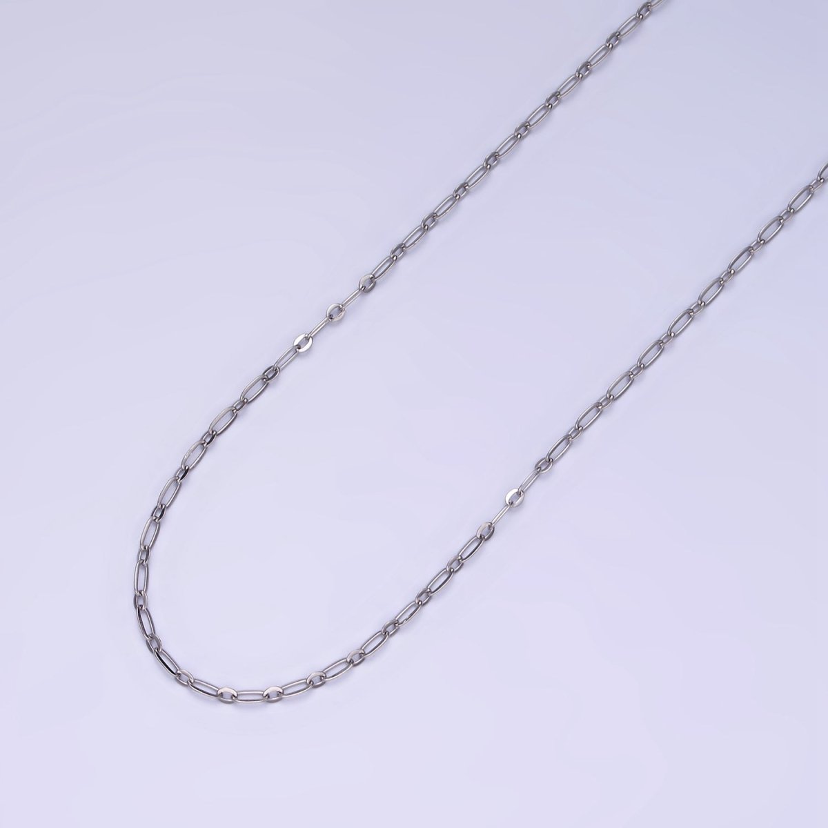 Stainless Steel 1.5mm Cable Oval Round Unfinished Chain by Yard | ROLL-1506
