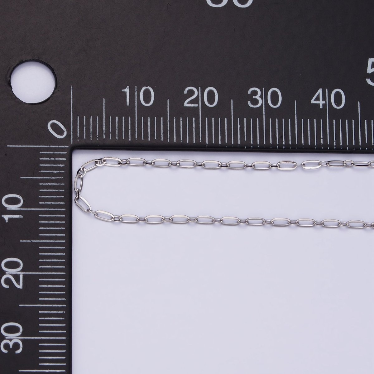 Stainless Steel 1.5mm Cable Oval Round Unfinished Chain by Yard | ROLL-1506
