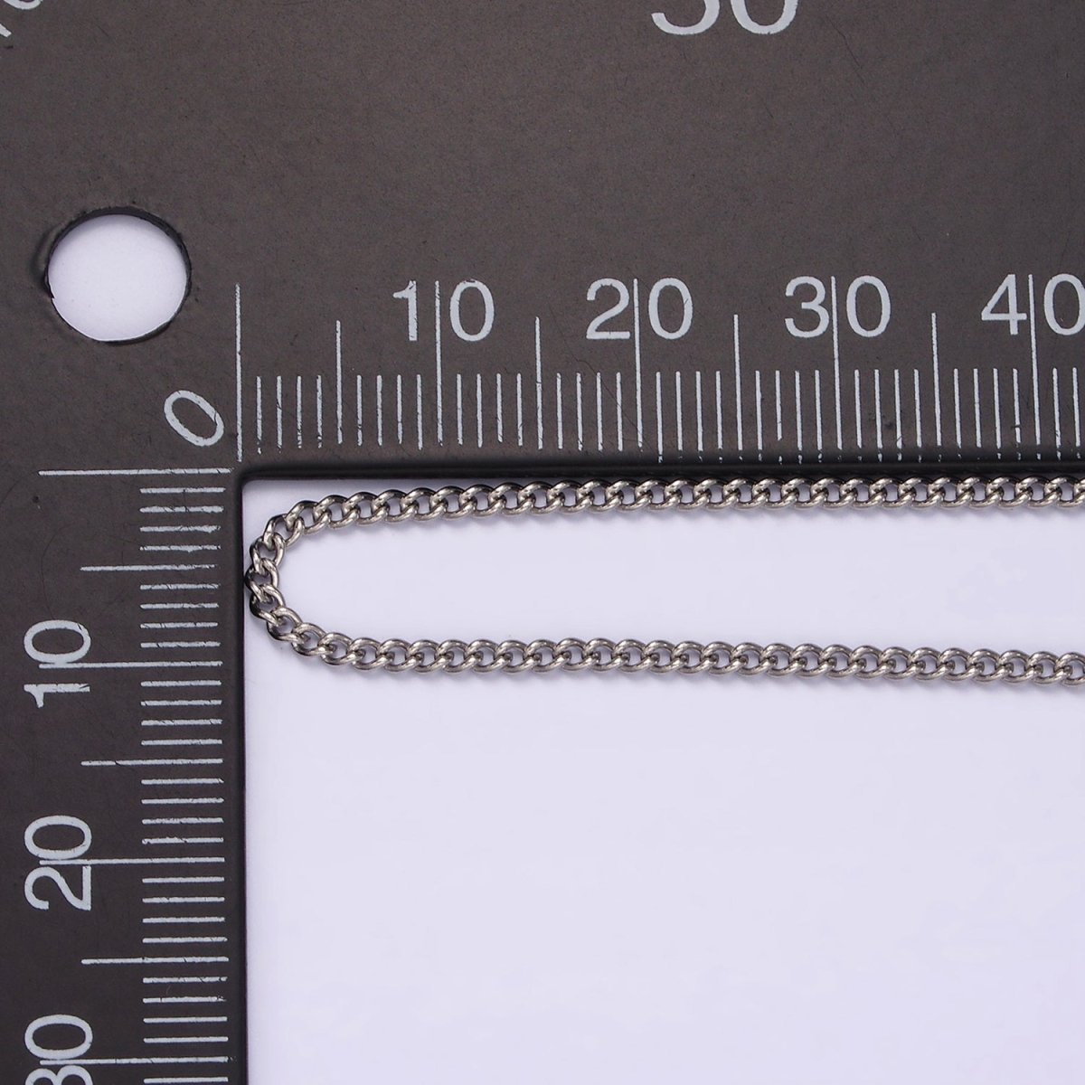 Stainless Steel 1.5mm Curb Chain 18 Inch Layering Necklace | WA-2274 Clearance Pricing