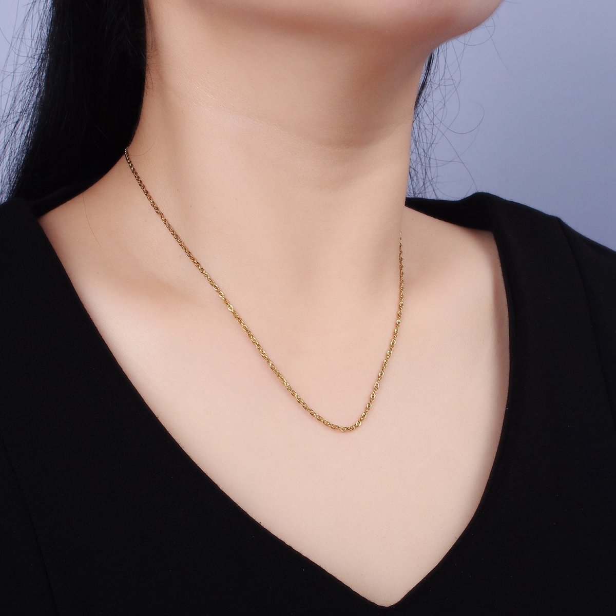 Stainless Steel 1.5mm Multiple Cable Unique 18 Inch Layering Chain Necklace | WA-2004 Clearance Pricing