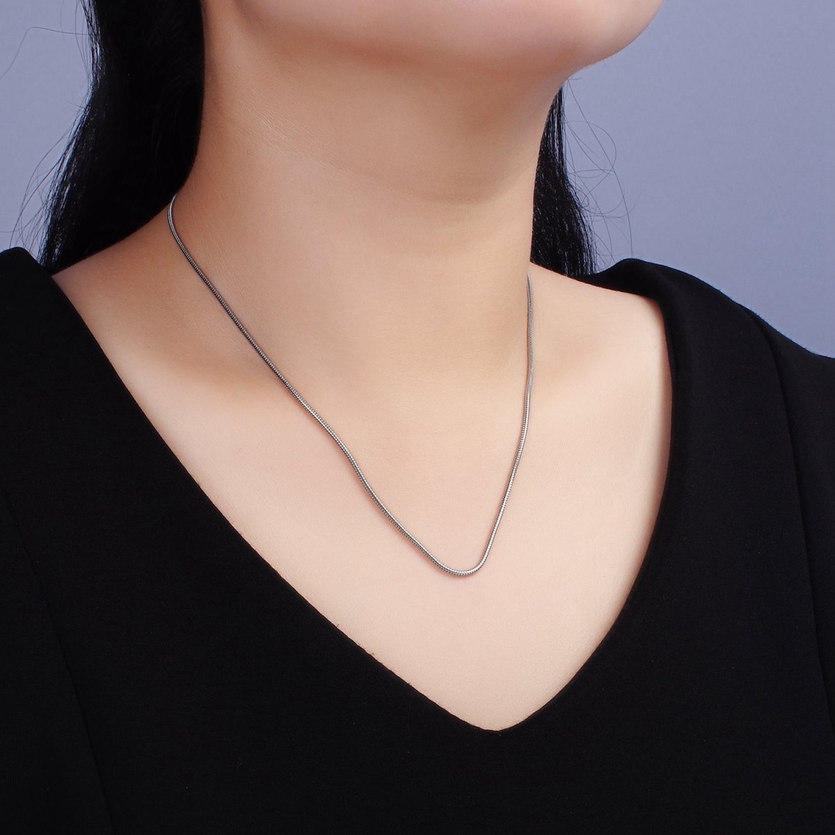 Stainless Steel 1.5mm Snake Chain 18 Inch, 20 Inch Layering Necklace | WA-2263 WA-2264 Clearance Pricing