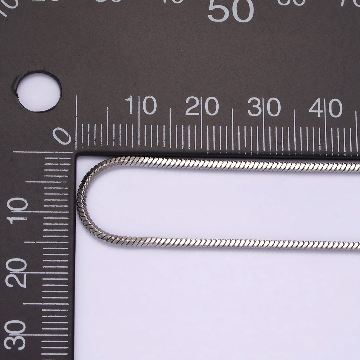 Stainless Steel 1.5mm Snake Chain 20 Inch Layering Necklace | WA-2270 Clearance Pricing