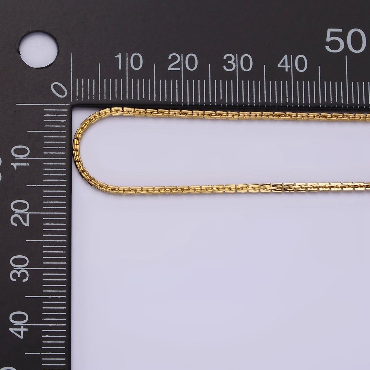 Stainless Steel 1.6mm Dainty Designed Square Link 18 Inch Layering Chain Necklace | WA-2003 Clearance Pricing