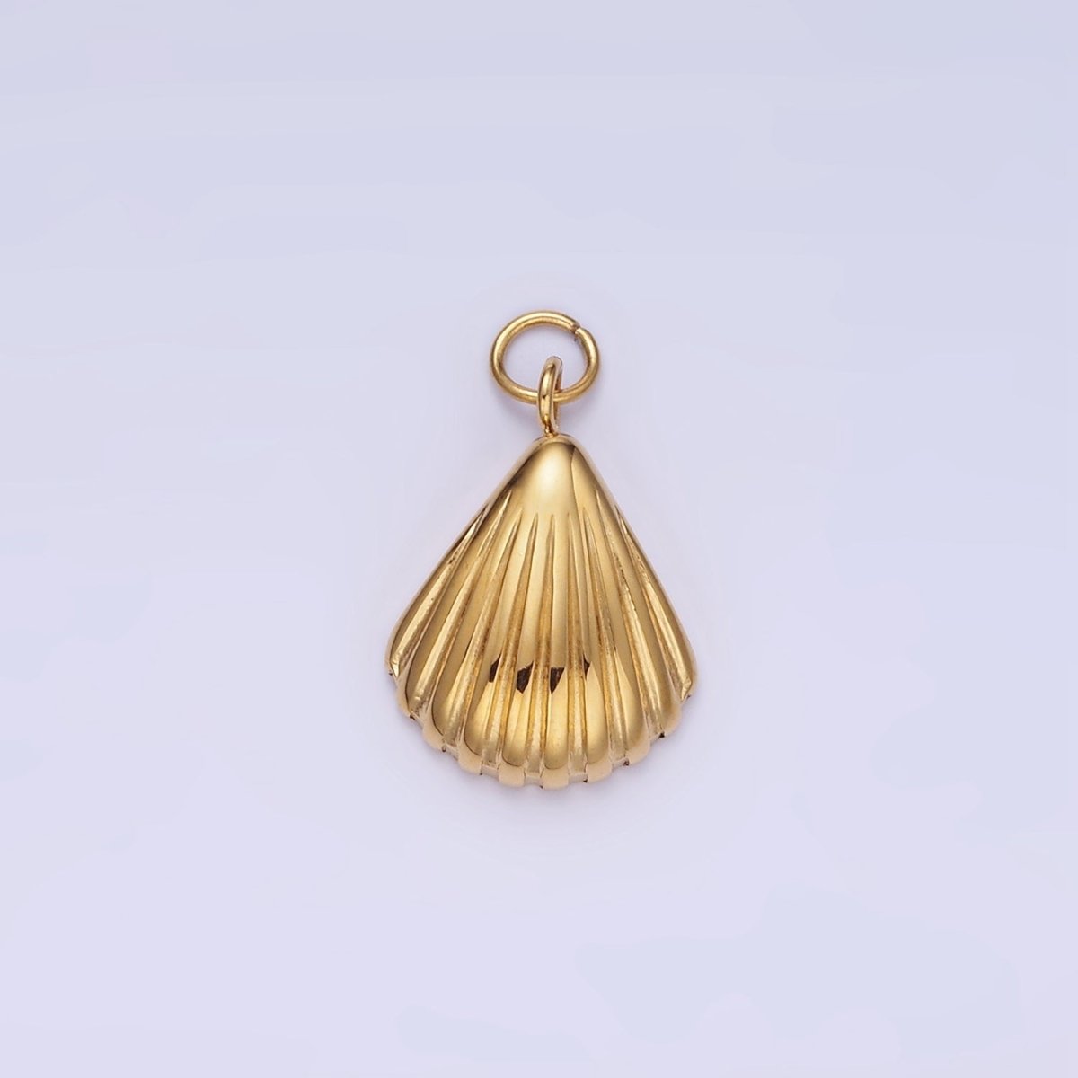 Stainless Steel 18mm Clam Sea Shell Minimalist Charm | P960