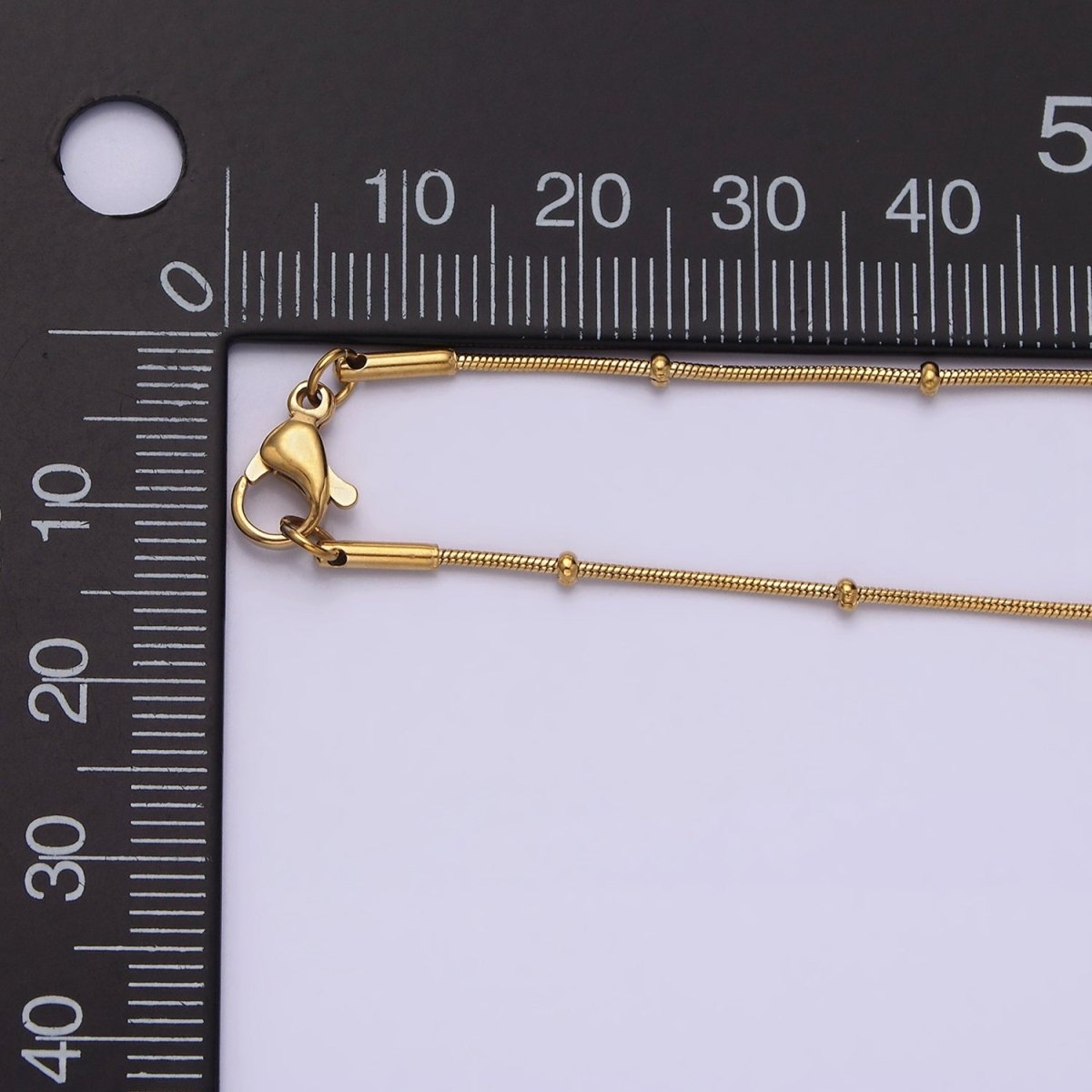 Stainless Steel 1.8mm Satellite Snake 18 Inch Layering Chain Necklace | WA-2006 Clearance Pricing