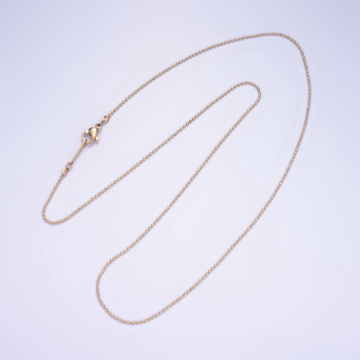 Stainless Steel 1mm Bead 21 Inch Layering Necklace | WA-2416
