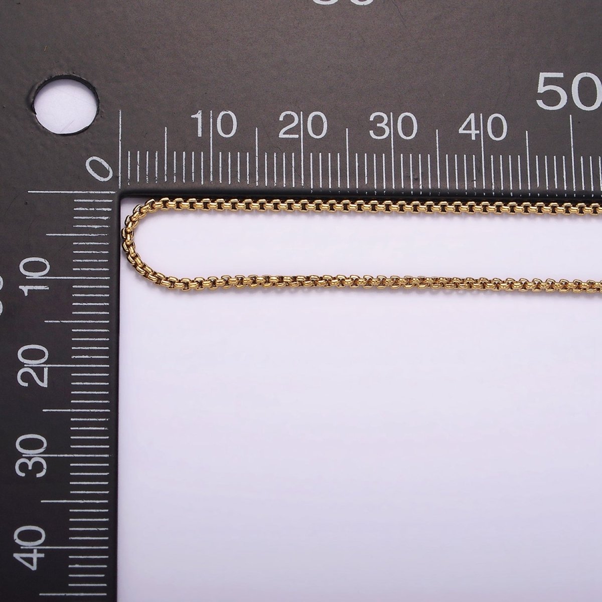 Stainless Steel 1mm Box Chain 20 Inch Necklace | WA-2364