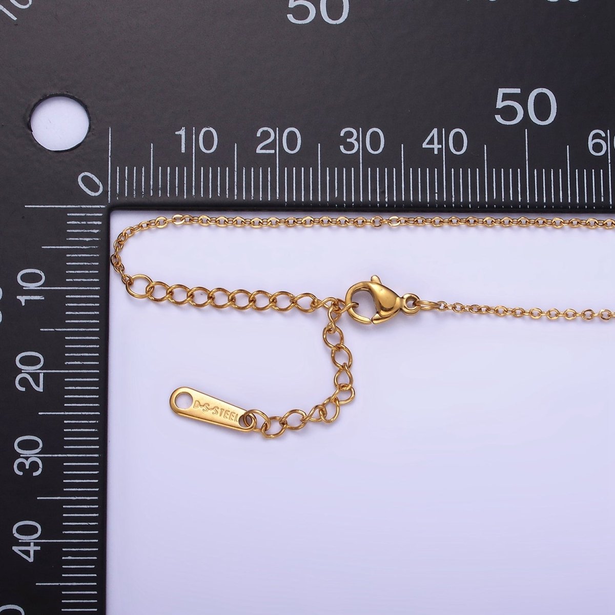 Stainless Steel 1mm Cable 16 Inch Choker Necklace w. Extender | WA-2418
