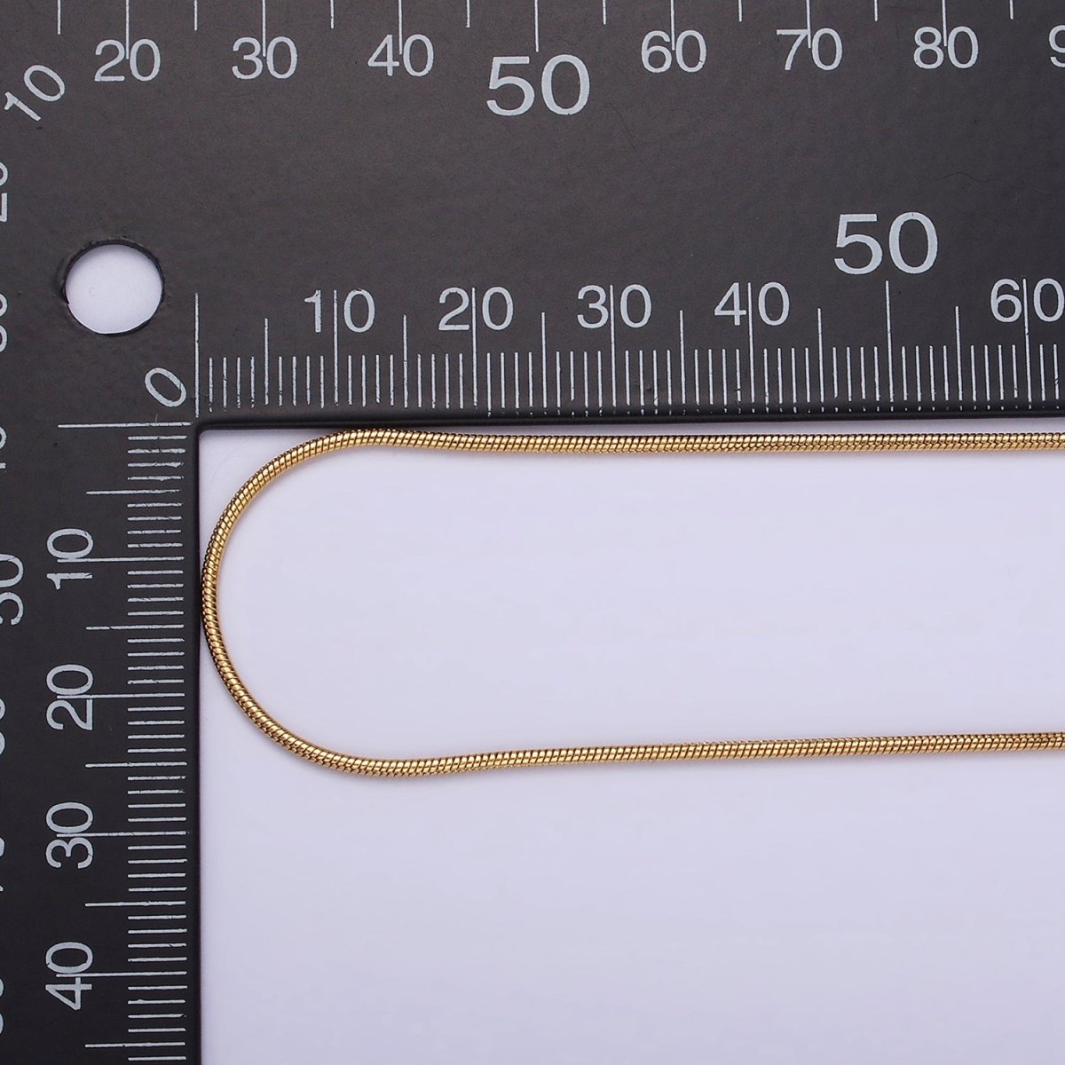 Stainless Steel 1mm Dainty Cocoon Snake 20 Inch Layering Chain Necklace | WA-2303 Clearance Pricing