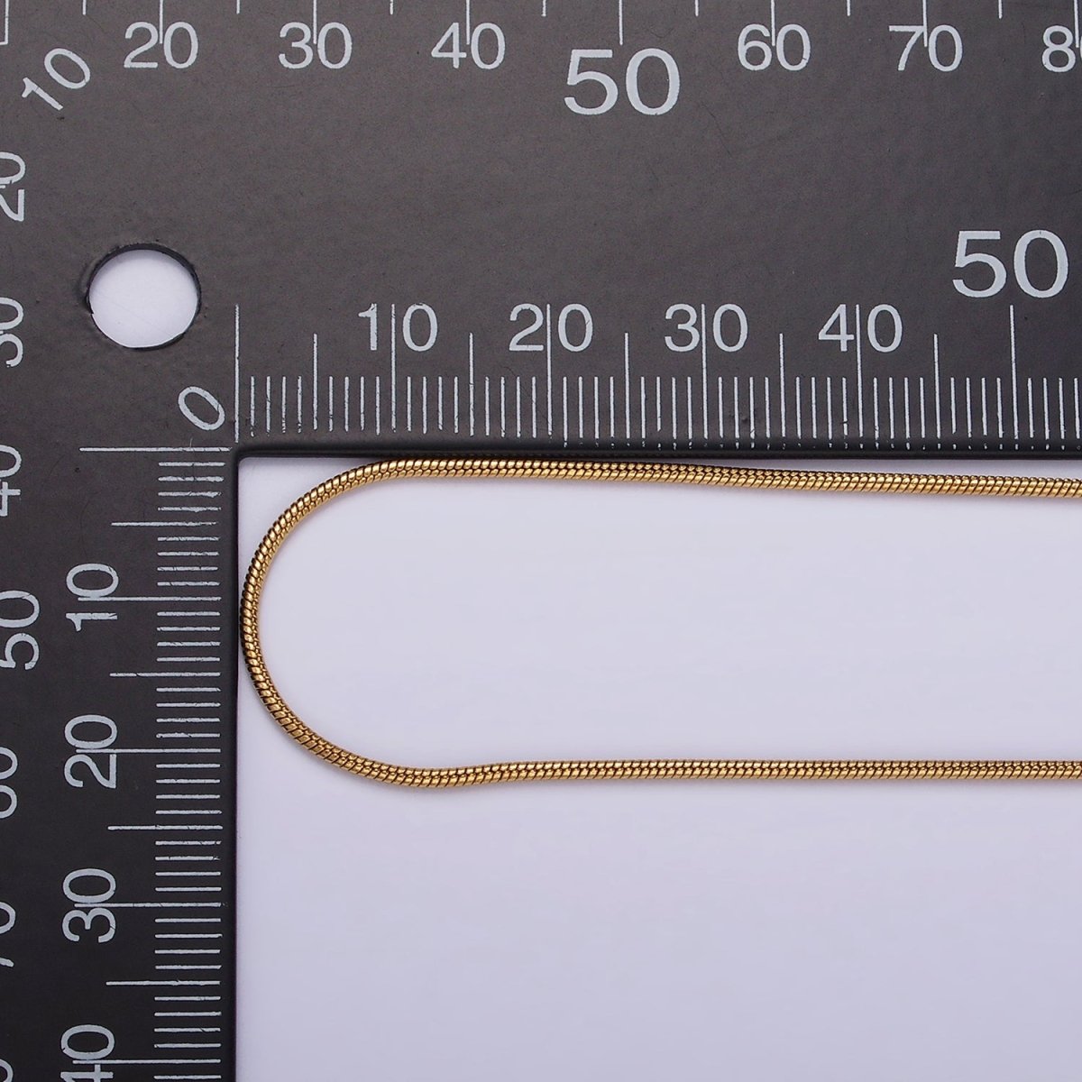 Stainless Steel 1mm Dainty Snake 18 Inch Layering Chain Necklace | WA-2302 Clearance Pricing