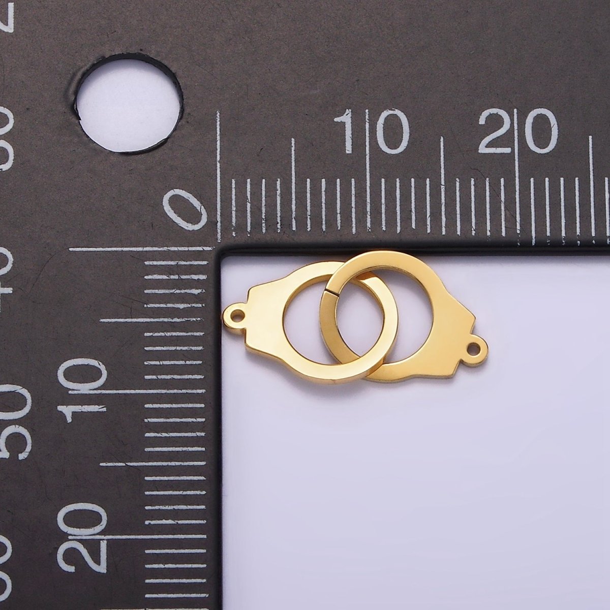 Stainless Steel 20mm Double Hand Cuff Minimalist Connector | P1254