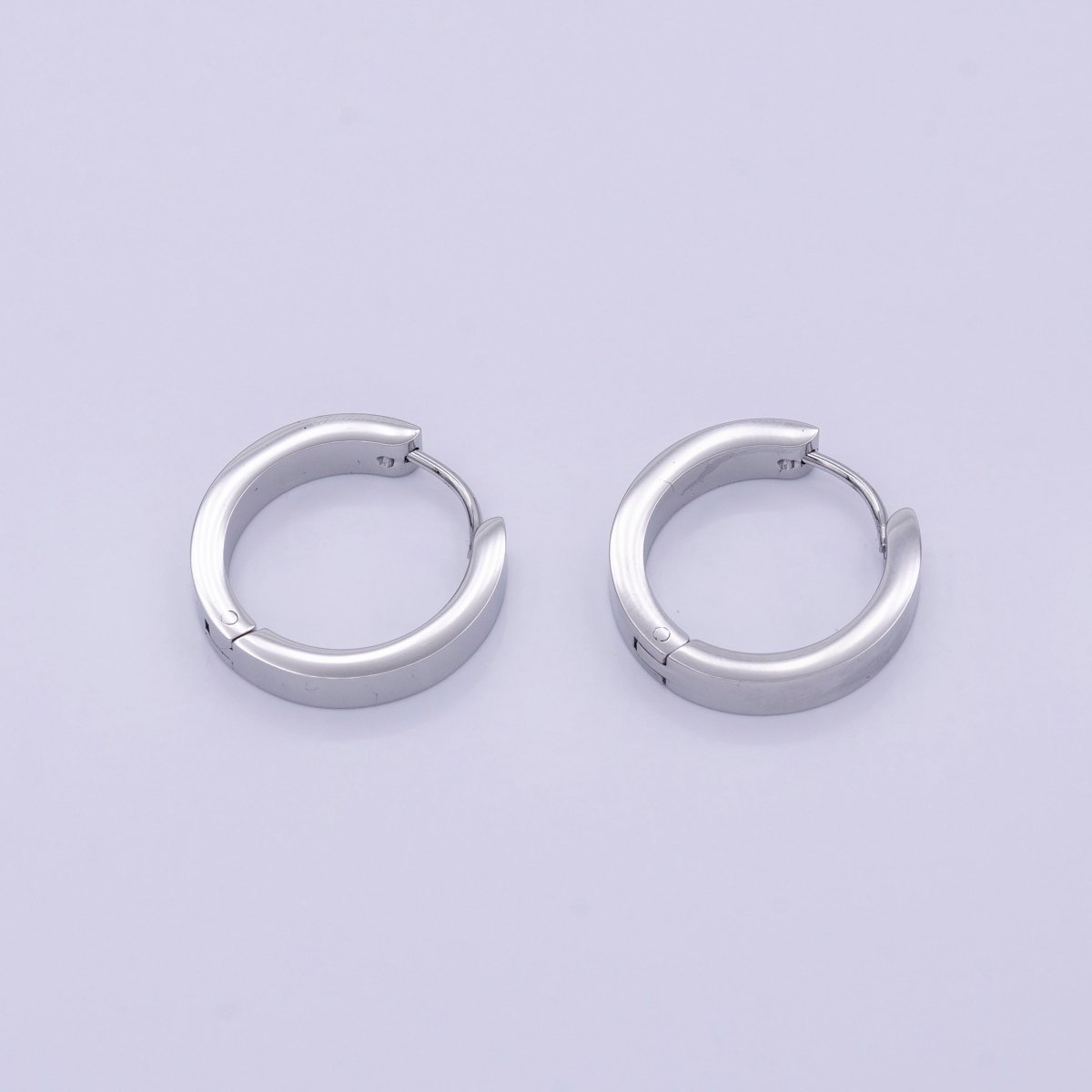 Stainless Steel 20mm Endless Hypoallergenic Huggie Hoop Earrings | AD878