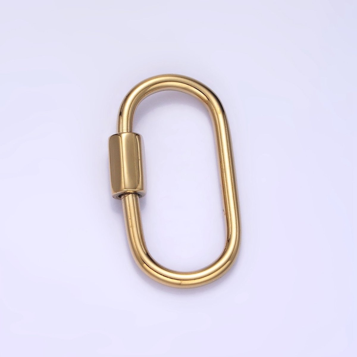 Stainless Steel 25mm Edged Tube Carabiner Clasps Closure Findings | Z693