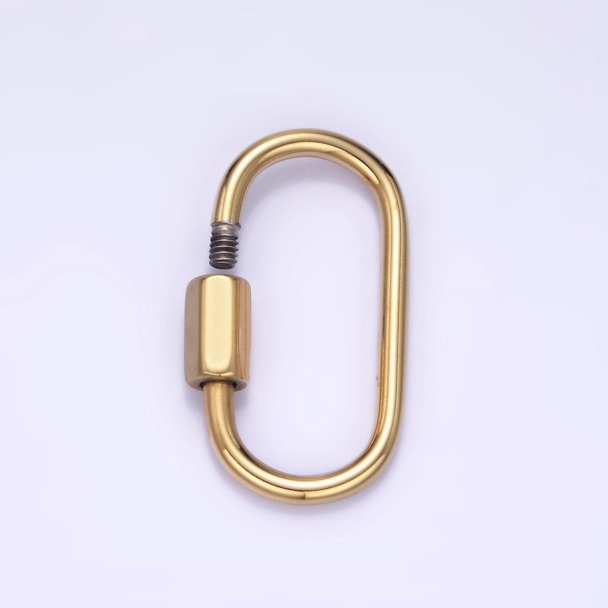 Stainless Steel 25mm Edged Tube Carabiner Clasps Closure Findings | Z693