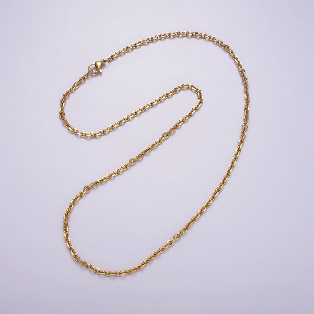 Stainless Steel 2.7mm Cable Chain 18 Inch Necklace | WA-2372