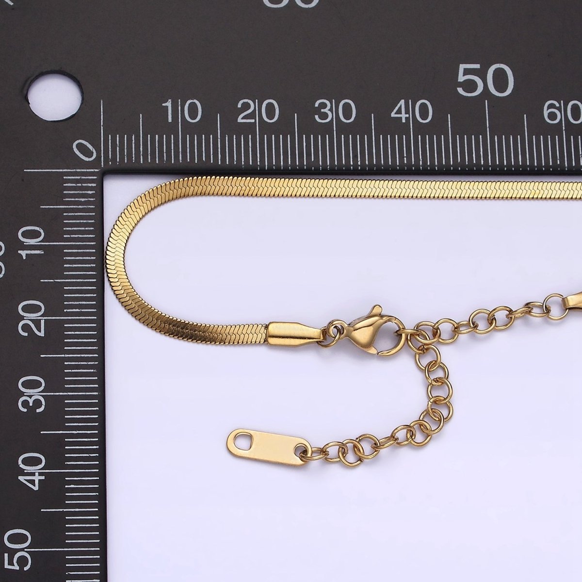 Stainless Steel 2mm Herringbone 18 Inch Layering Chain Necklace | WA-2017 Clearance Pricing