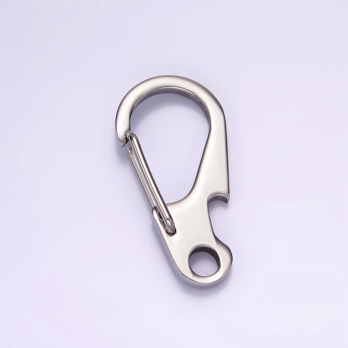 Stainless Steel 30mm Curved Snap Hook Minimalist Carabiner Jewelry Findings Supply | Z556