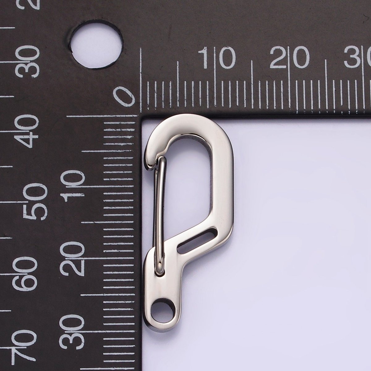 Stainless Steel 30mm Geometric Snap Hook Carabiner Jewelry Findings Supply | Z560