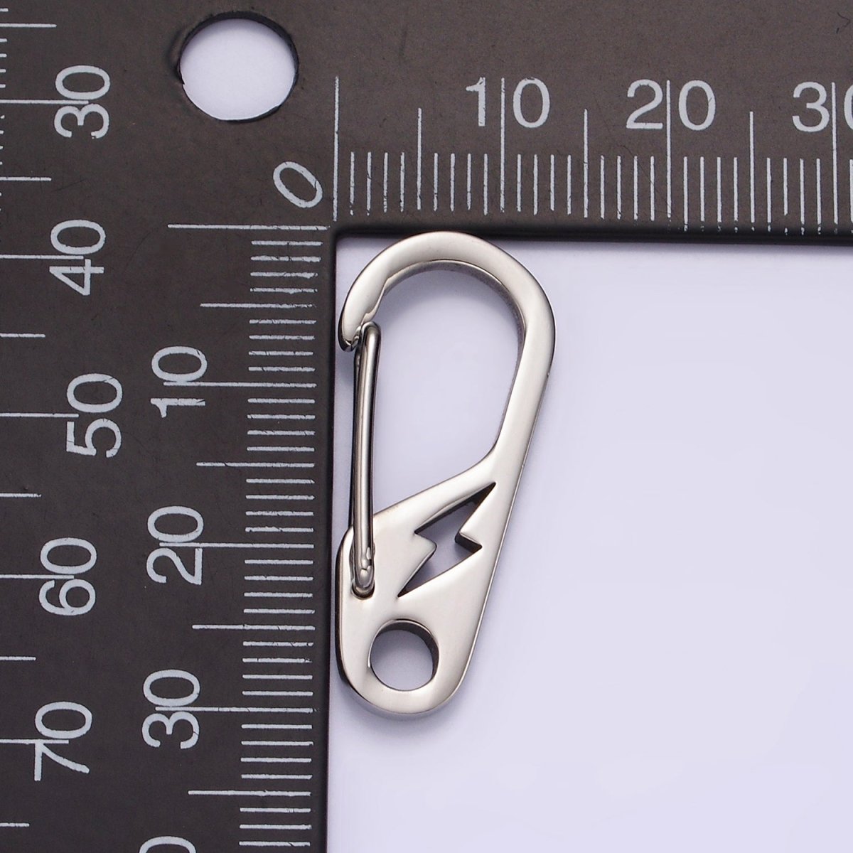 Stainless Steel 30mm Open Lightning Oval Snap Hook Carabiner Findings Supply | Z561