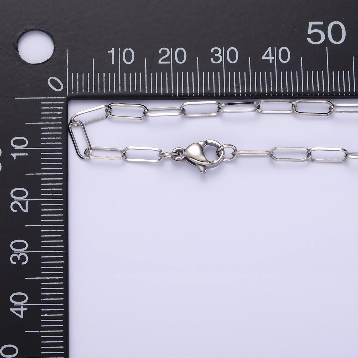 Stainless Steel 3.6mm Paperclip 18 Inch Layering Chain Necklace | WA-2111 Clearance Pricing