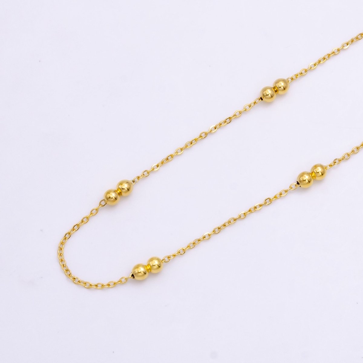 Stainless Steel 3mm Double Satellite Cable 18 Inch Layering Chain Necklace w. Extender | WA-2258 Clearance Pricing