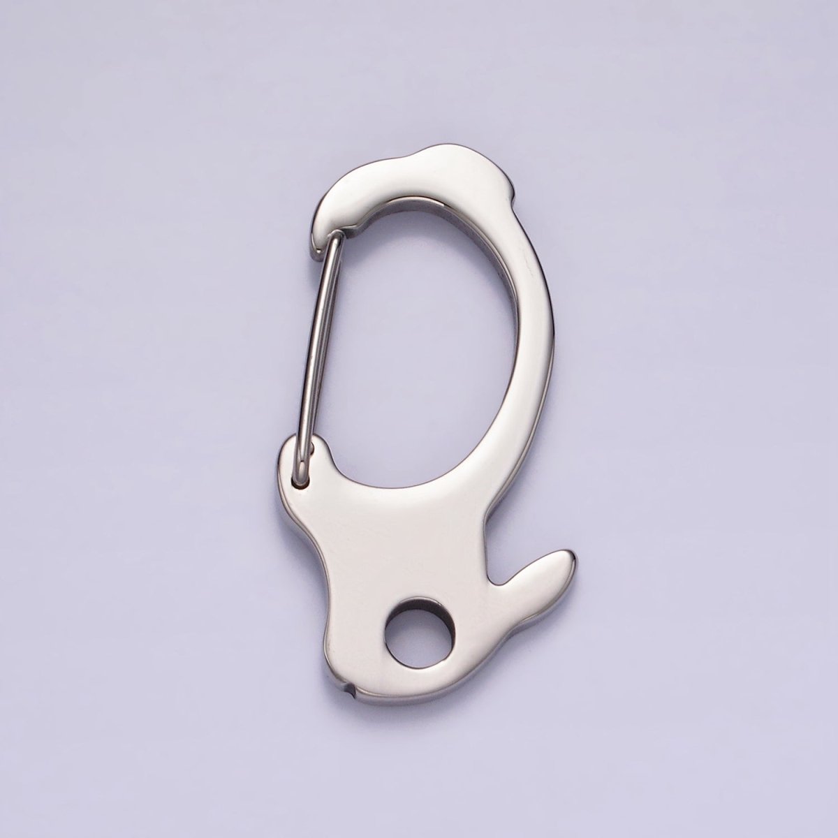 Stainless Steel 45mm Geometric Snap Hook Carabiner Jewelry Findings Supply | Z563