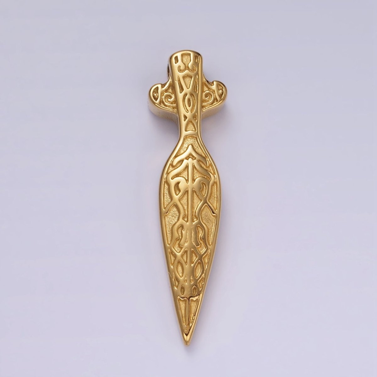 Stainless Steel 47mm Artisan Sword Dagger Knife Weapon Pendant | P1069