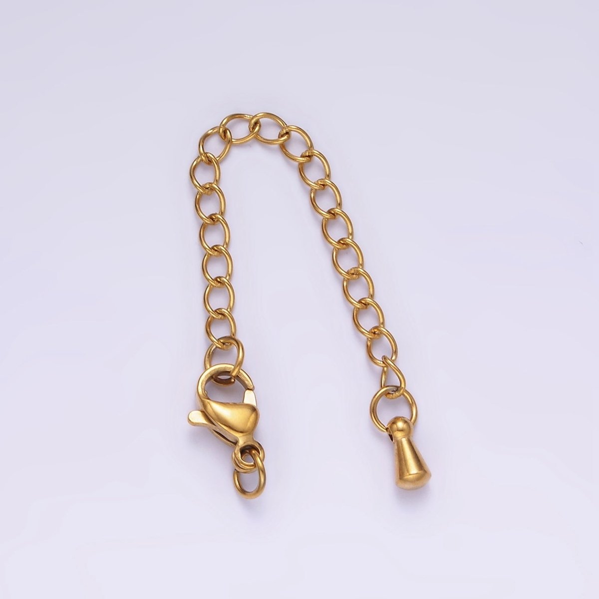 Stainless Steel 70mm Lobster Claw Clasps Teardrop Extender Jewelry Finding Supply | Z463