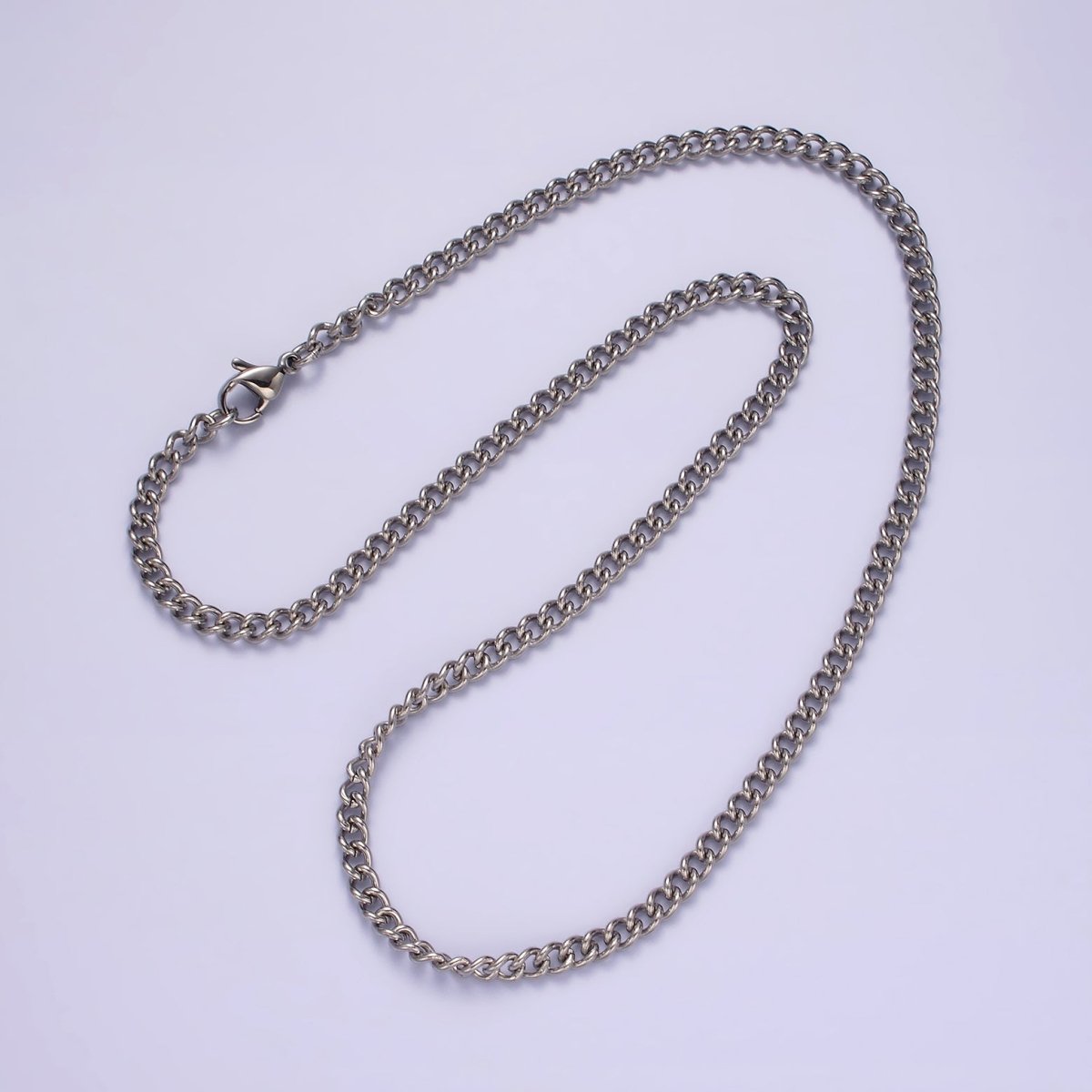 Stainless Steel Curb Chain Necklace 3.5mm Curb Chain Jewelry Making 18 inch Women Necklace | WA-2097 Clearance Pricing