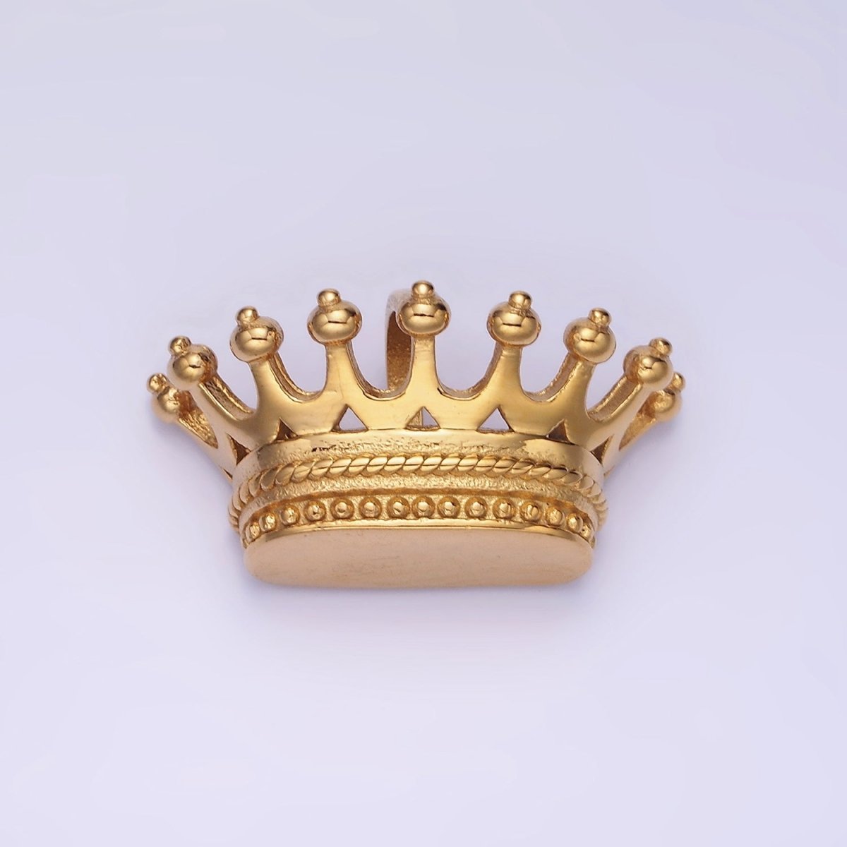 Stainless steel Duke Prince Royal Crown Charm Pendant, Royalty Vintage Crown Design | P1215