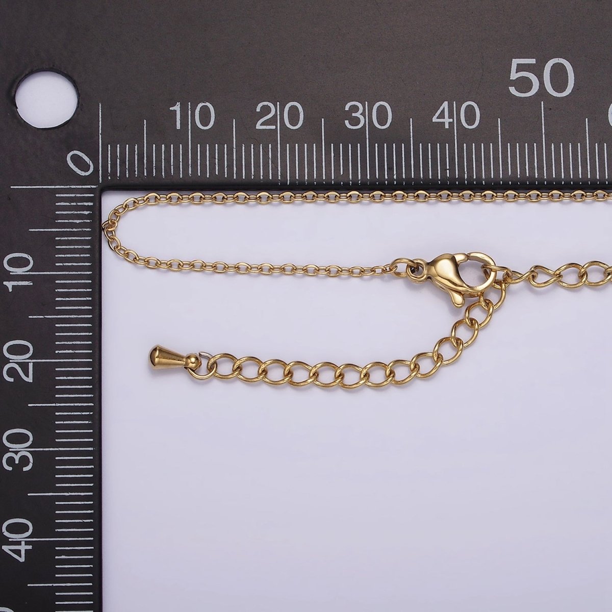 Stainless Steel Gold 0.7mm Dainty Cable 18 Inch Layering Chain Necklace | WA-2211 Clearance Pricing