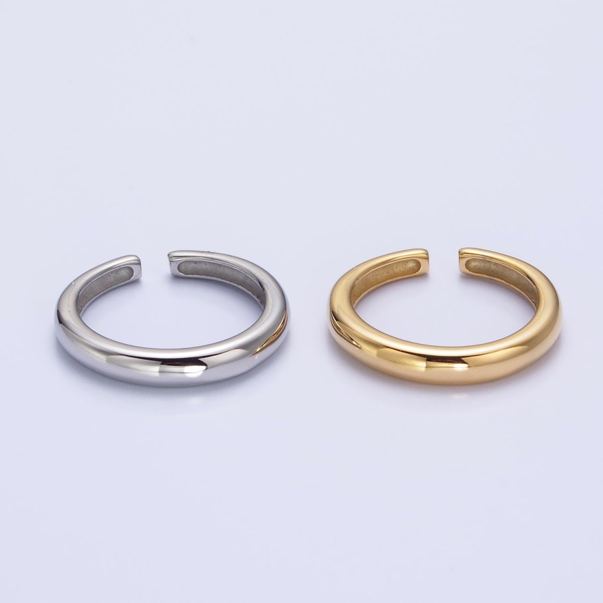 Stainless Steel Minimalist Thin Band Ring in Gold & Silver | O-1709~O-1716